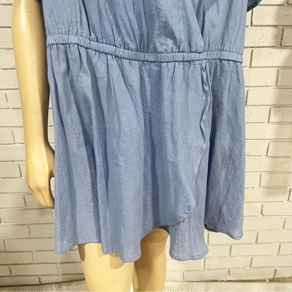 Lane Bryant Faux Wrap Flutter Top - Picture 4 of 9